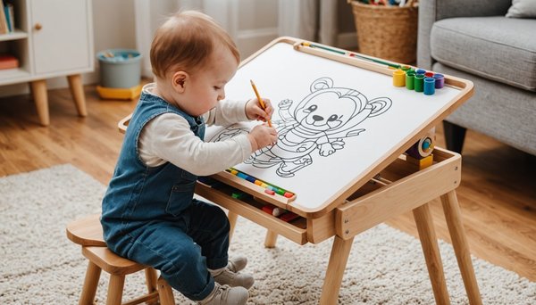 La table à dessin idéale pour stimuler la créativité de bébé
